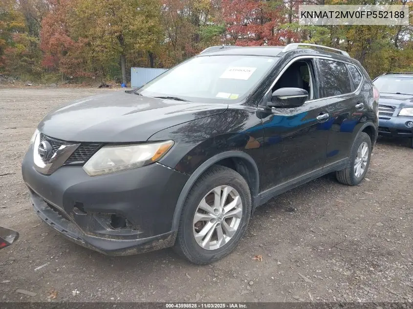 KNMAT2MV0FP552188 2015 Nissan Rogue Sv