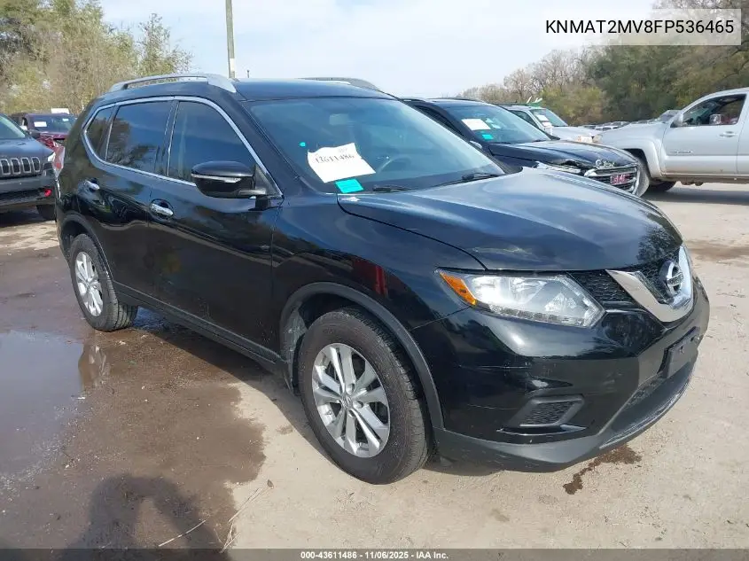 KNMAT2MV8FP536465 2015 Nissan Rogue Sv