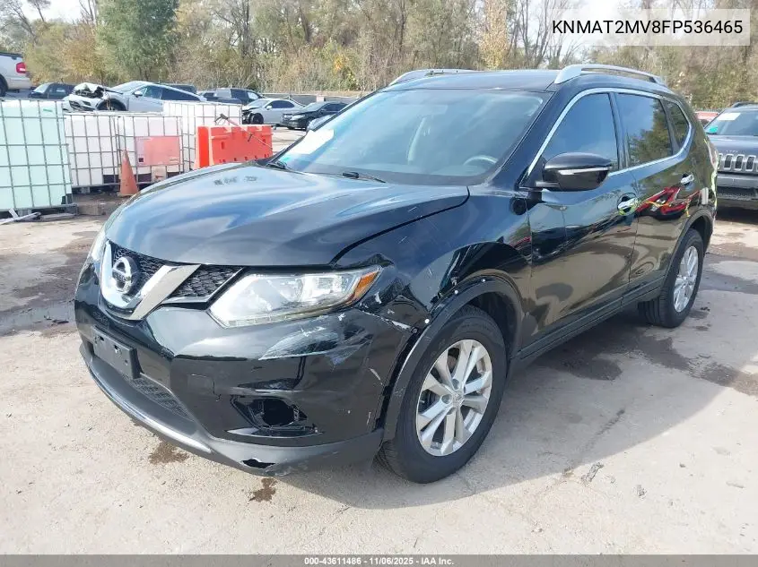 KNMAT2MV8FP536465 2015 Nissan Rogue Sv