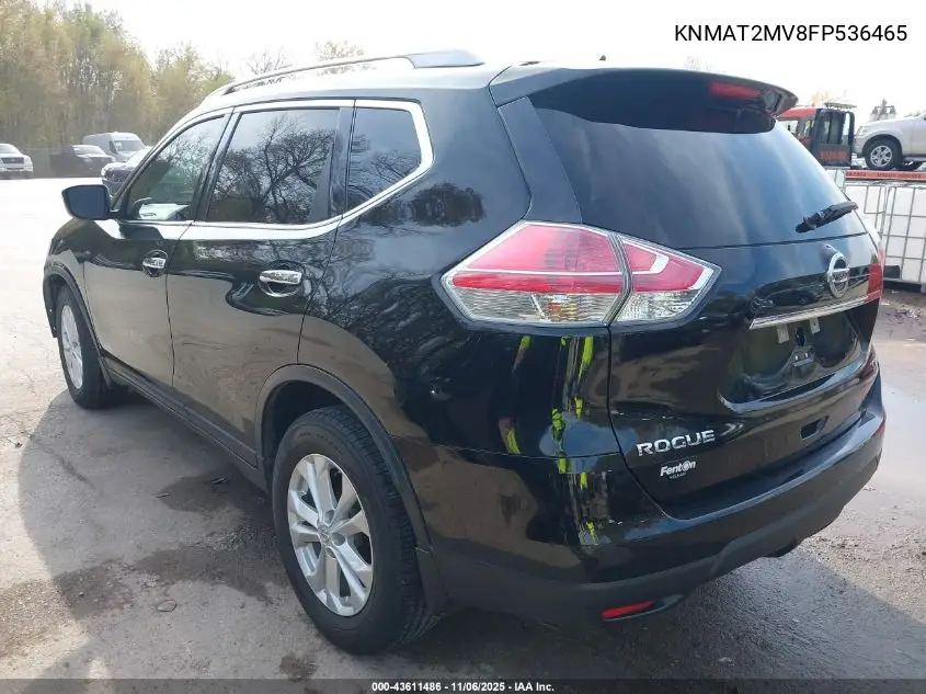 KNMAT2MV8FP536465 2015 Nissan Rogue Sv