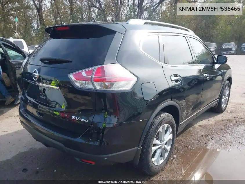 KNMAT2MV8FP536465 2015 Nissan Rogue Sv