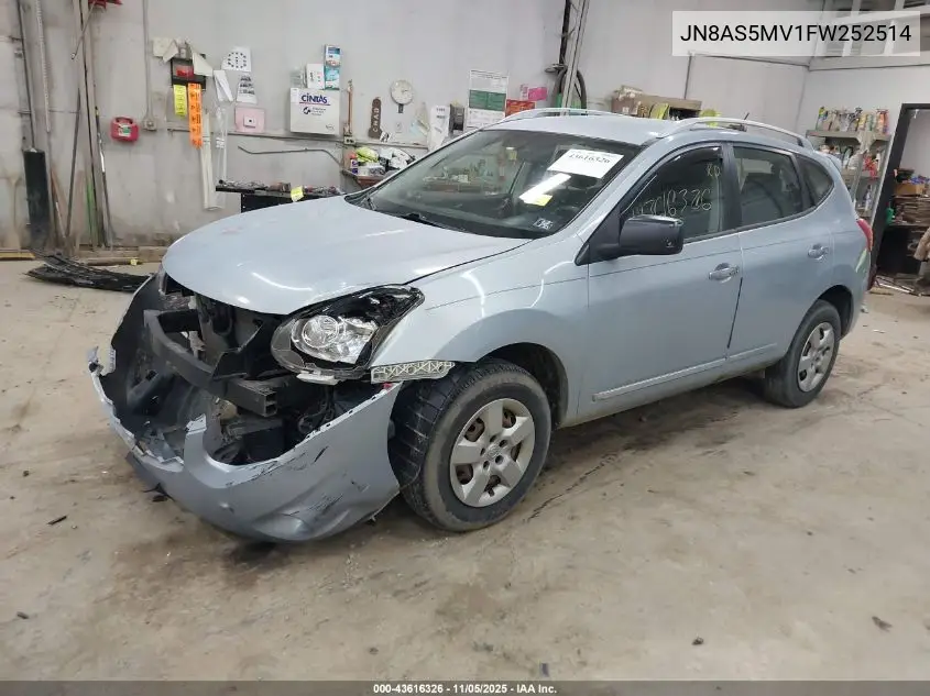JN8AS5MV1FW252514 2015 Nissan Rogue Select S