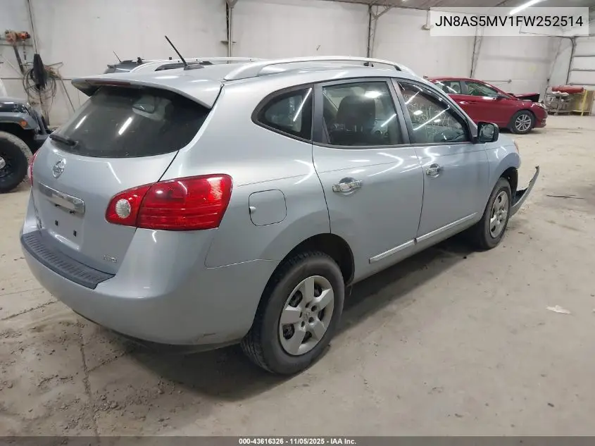 JN8AS5MV1FW252514 2015 Nissan Rogue Select S