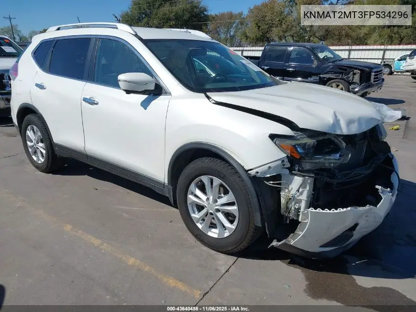 KNMAT2MT3FP534296 2015 Nissan Rogue Sv