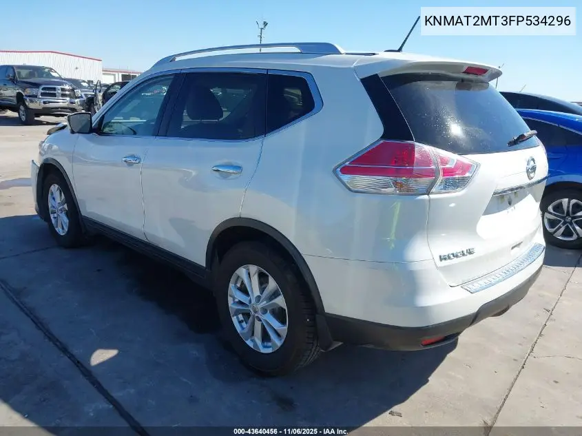 KNMAT2MT3FP534296 2015 Nissan Rogue Sv