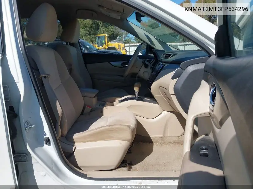 KNMAT2MT3FP534296 2015 Nissan Rogue Sv