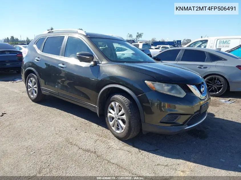 KNMAT2MT4FP506491 2015 Nissan Rogue Sv