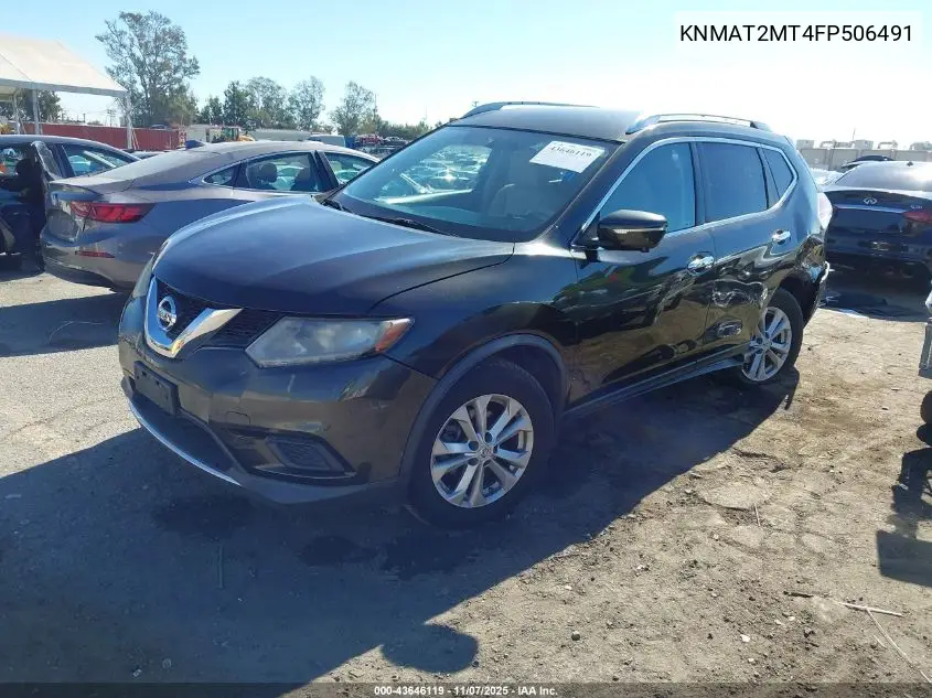 KNMAT2MT4FP506491 2015 Nissan Rogue Sv