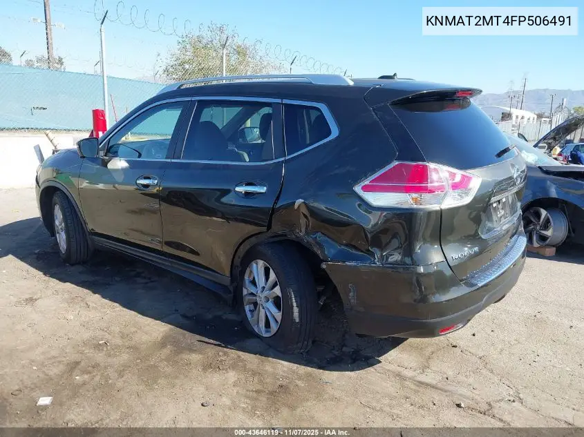 KNMAT2MT4FP506491 2015 Nissan Rogue Sv