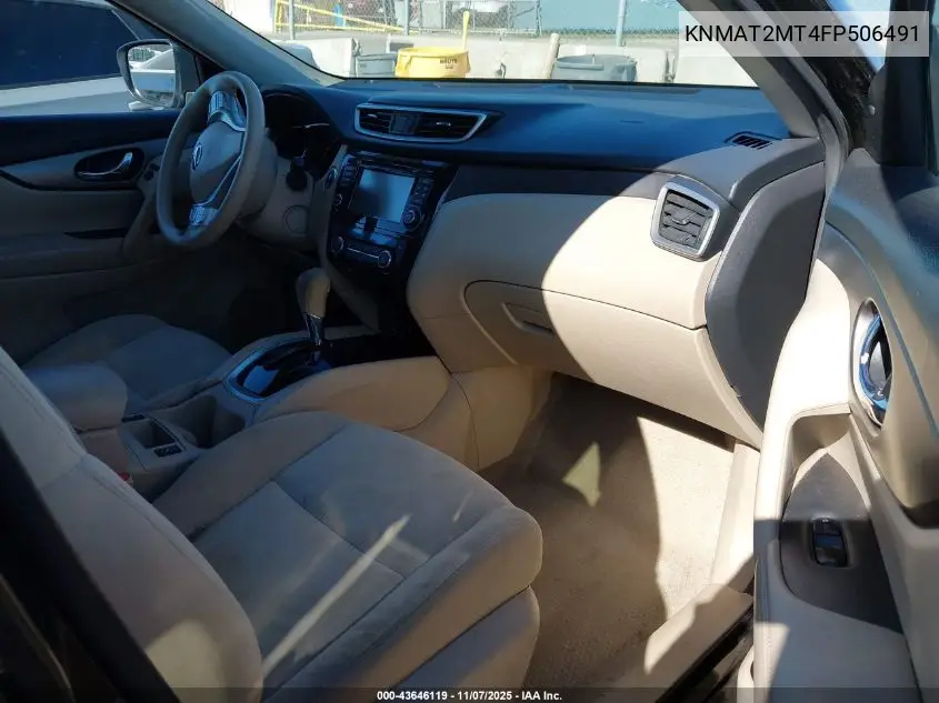 KNMAT2MT4FP506491 2015 Nissan Rogue Sv
