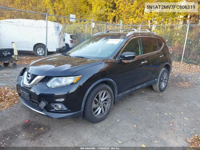 5N1AT2MV7FC806319 2015 Nissan Rogue Sl