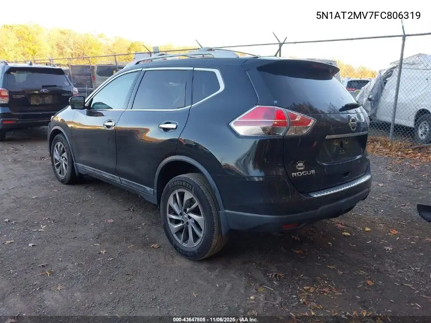 5N1AT2MV7FC806319 2015 Nissan Rogue Sl