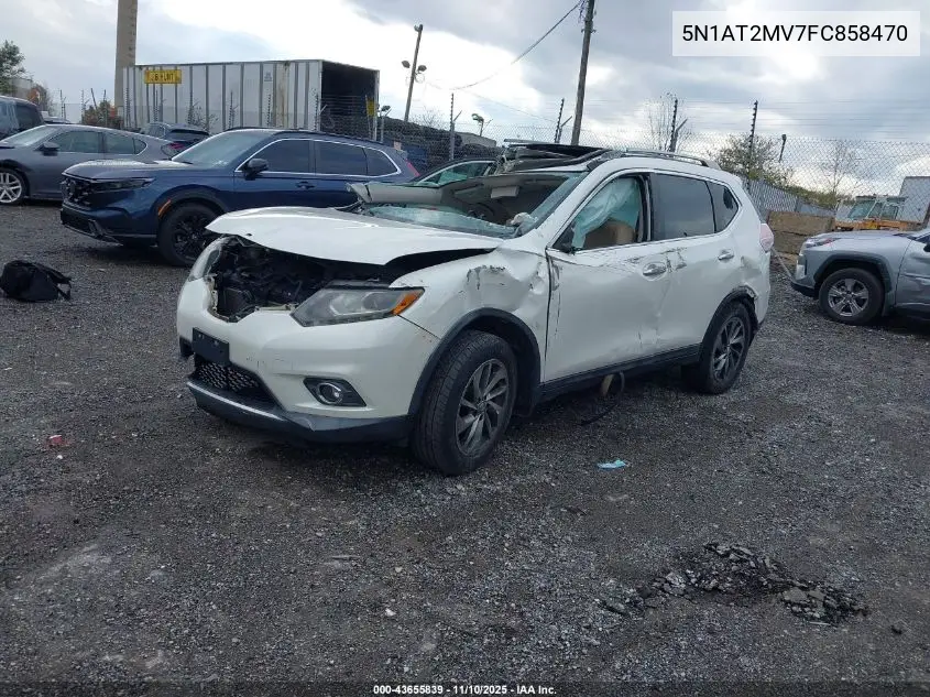 5N1AT2MV7FC858470 2015 Nissan Rogue Sl