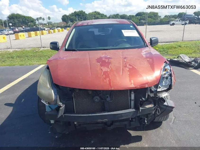JN8AS5MTXFW663053 2015 Nissan Rogue Select S