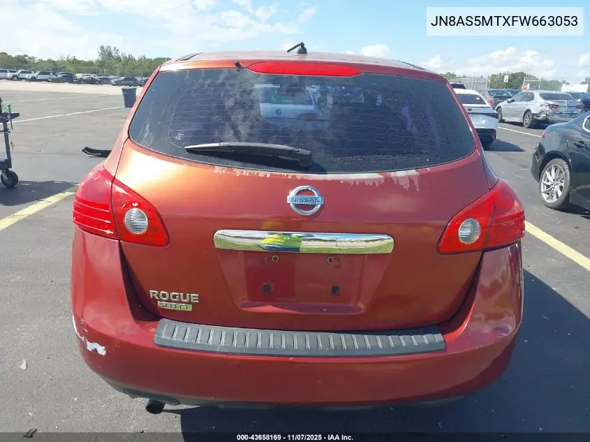JN8AS5MTXFW663053 2015 Nissan Rogue Select S