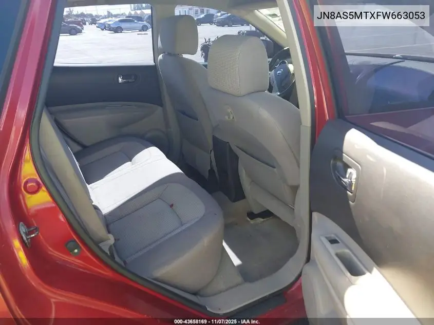 JN8AS5MTXFW663053 2015 Nissan Rogue Select S