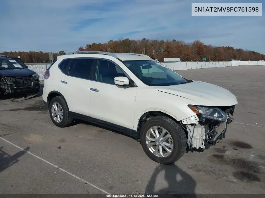 5N1AT2MV8FC761598 2015 Nissan Rogue Sv