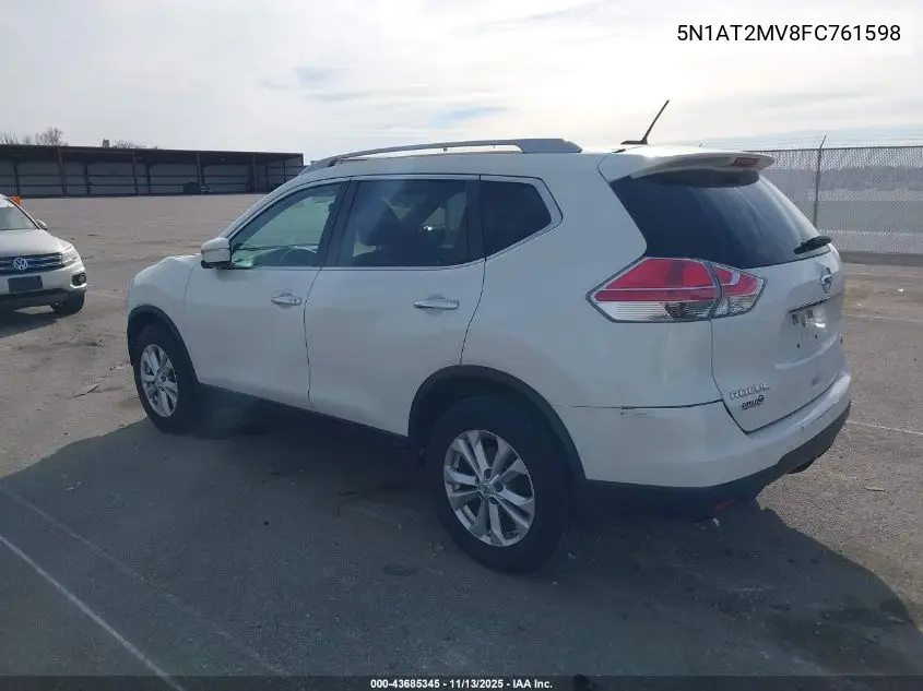 5N1AT2MV8FC761598 2015 Nissan Rogue Sv