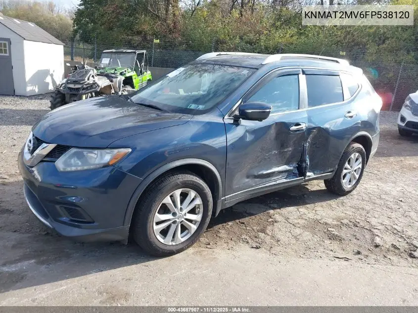 KNMAT2MV6FP538120 2015 Nissan Rogue Sv