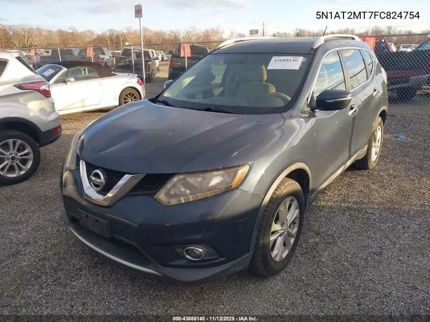 5N1AT2MT7FC824754 2015 Nissan Rogue Sv