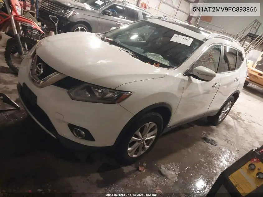 5N1AT2MV9FC893866 2015 Nissan Rogue Sv