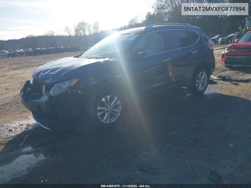 5N1AT2MVXFC877594 2015 Nissan Rogue Sv