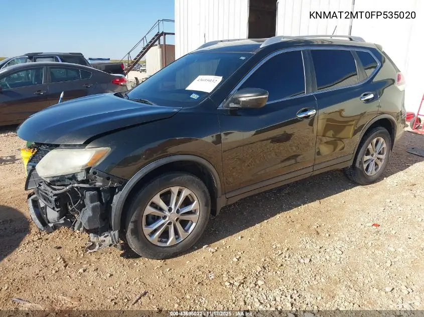 KNMAT2MT0FP535020 2015 Nissan Rogue Sv
