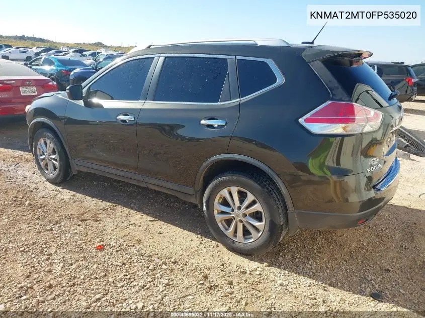 KNMAT2MT0FP535020 2015 Nissan Rogue Sv