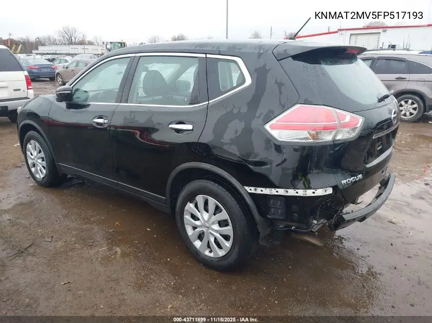 KNMAT2MV5FP517193 2015 Nissan Rogue S