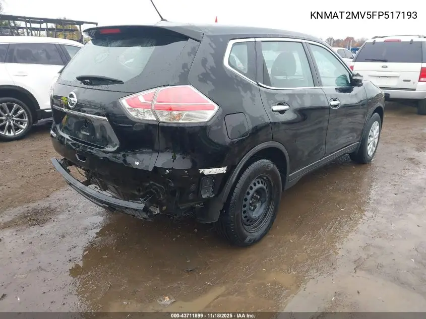 KNMAT2MV5FP517193 2015 Nissan Rogue S