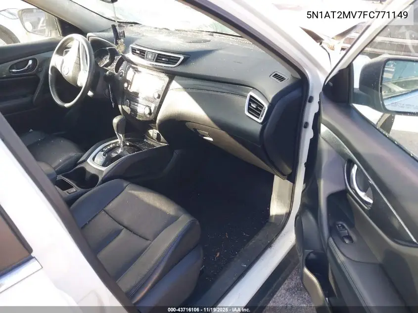 5N1AT2MV7FC771149 2015 Nissan Rogue Sl