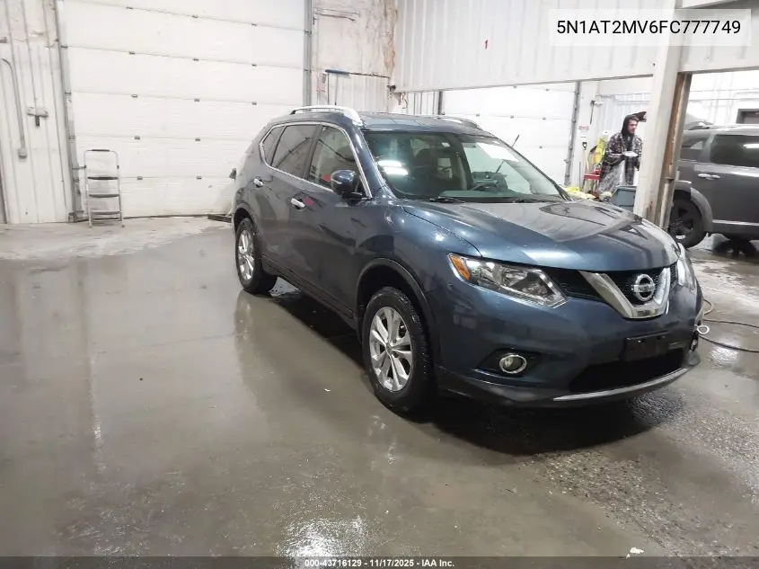 5N1AT2MV6FC777749 2015 Nissan Rogue Sv