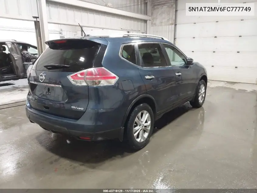 5N1AT2MV6FC777749 2015 Nissan Rogue Sv