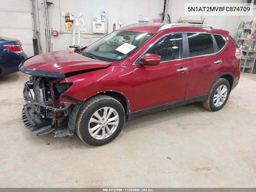 5N1AT2MV8FC874709 2015 Nissan Rogue Sv