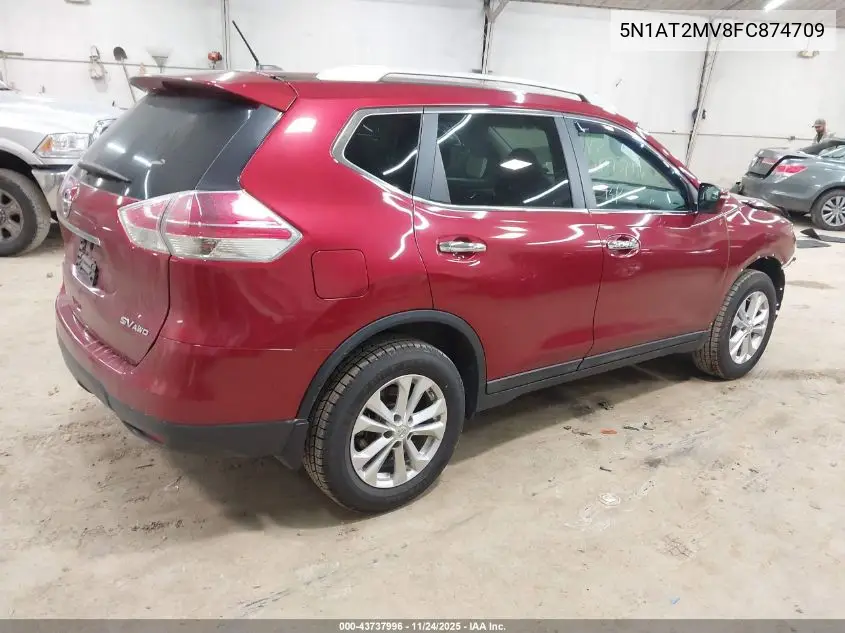 5N1AT2MV8FC874709 2015 Nissan Rogue Sv