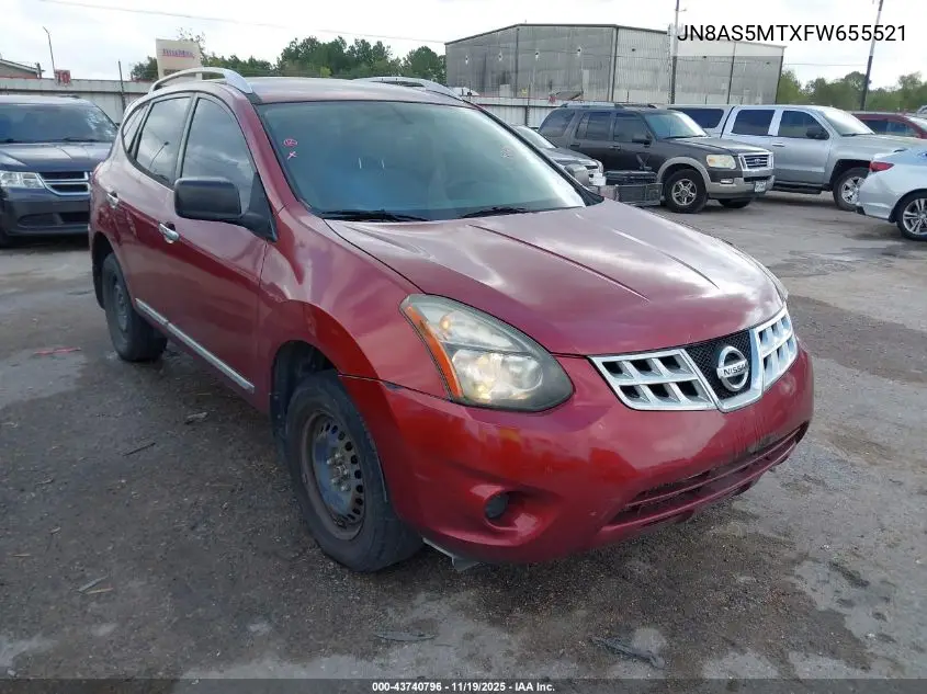 JN8AS5MTXFW655521 2015 Nissan Rogue Select S