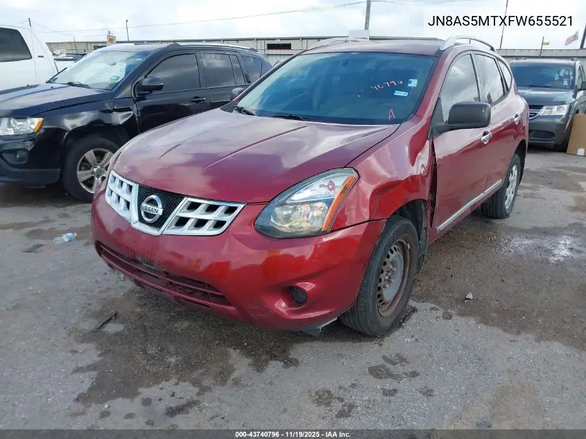JN8AS5MTXFW655521 2015 Nissan Rogue Select S