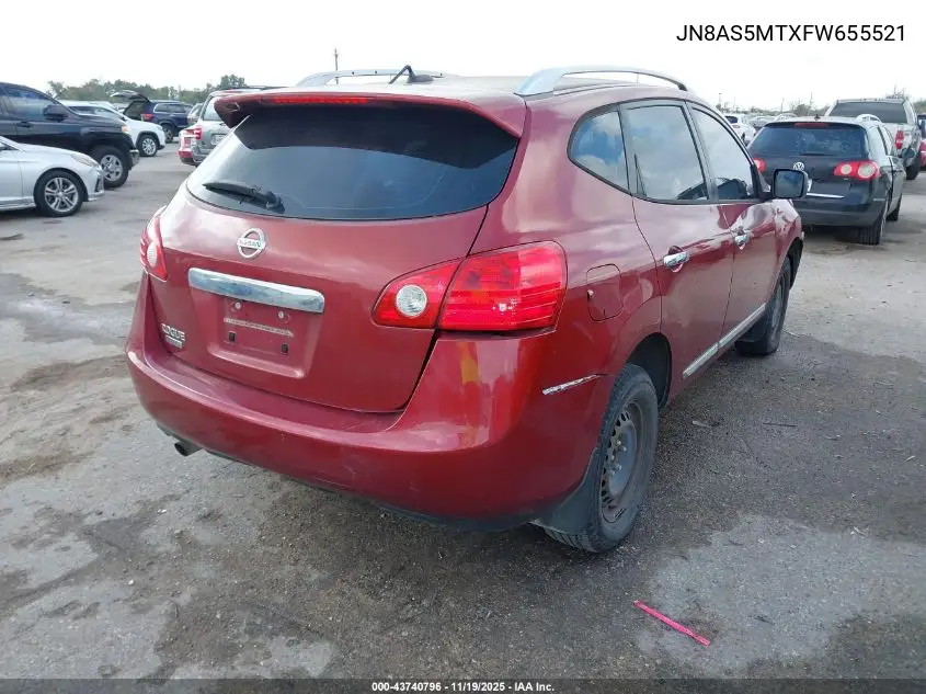 JN8AS5MTXFW655521 2015 Nissan Rogue Select S
