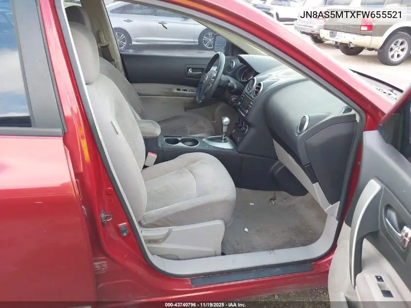 JN8AS5MTXFW655521 2015 Nissan Rogue Select S