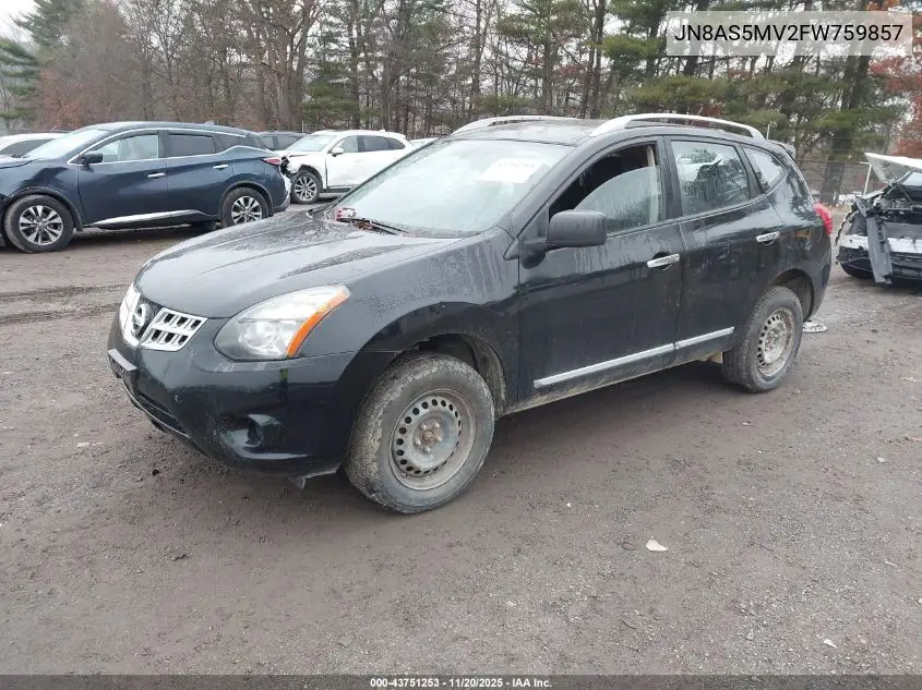 JN8AS5MV2FW759857 2015 Nissan Rogue Select S