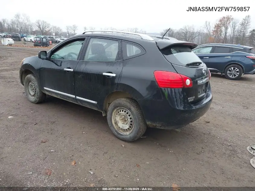 JN8AS5MV2FW759857 2015 Nissan Rogue Select S