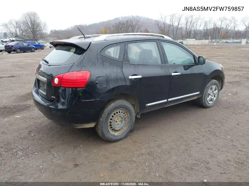 JN8AS5MV2FW759857 2015 Nissan Rogue Select S