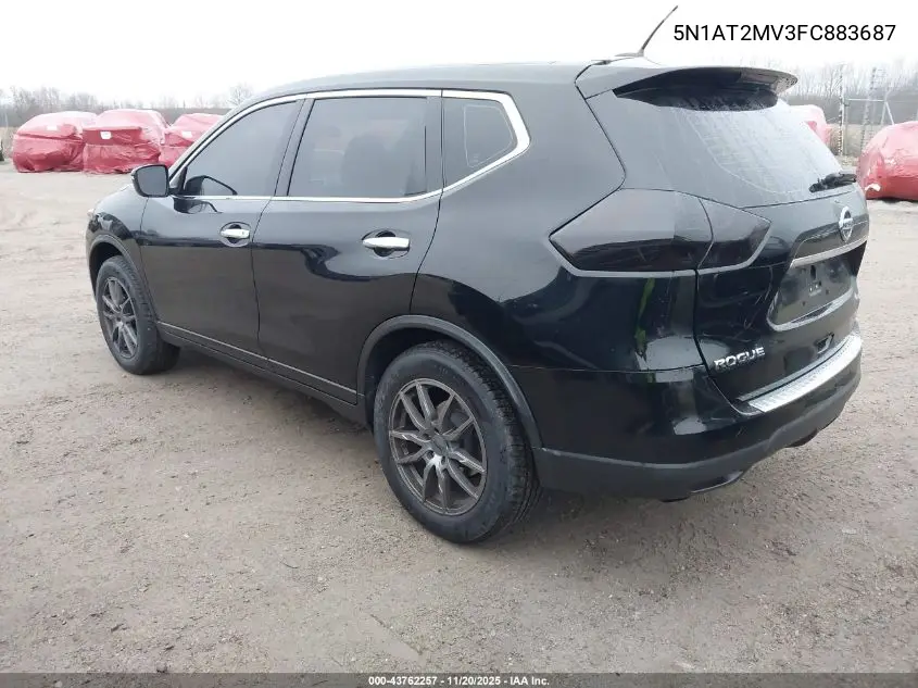 5N1AT2MV3FC883687 2015 Nissan Rogue S/Sl/Sv