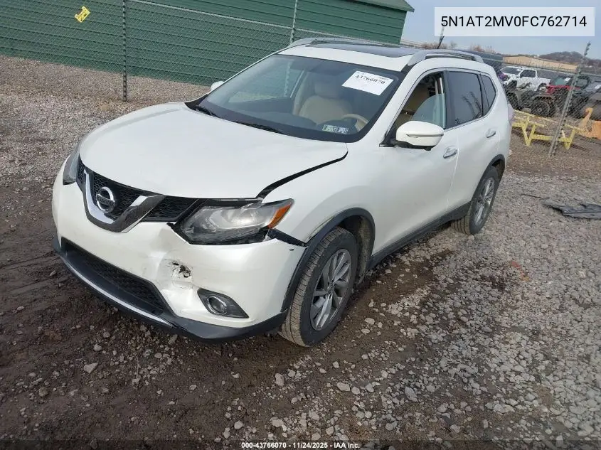5N1AT2MV0FC762714 2015 Nissan Rogue Sl