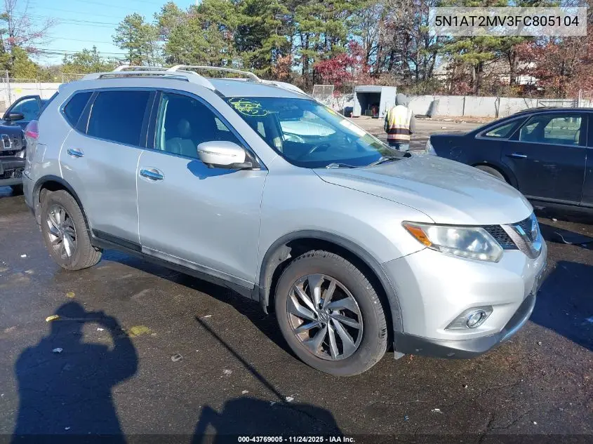 5N1AT2MV3FC805104 2015 Nissan Rogue Sl