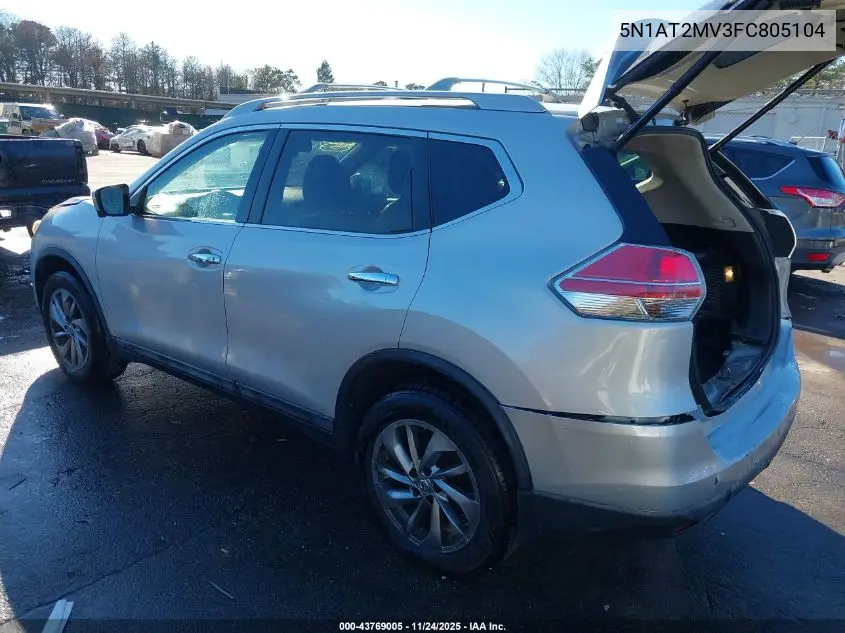 5N1AT2MV3FC805104 2015 Nissan Rogue Sl