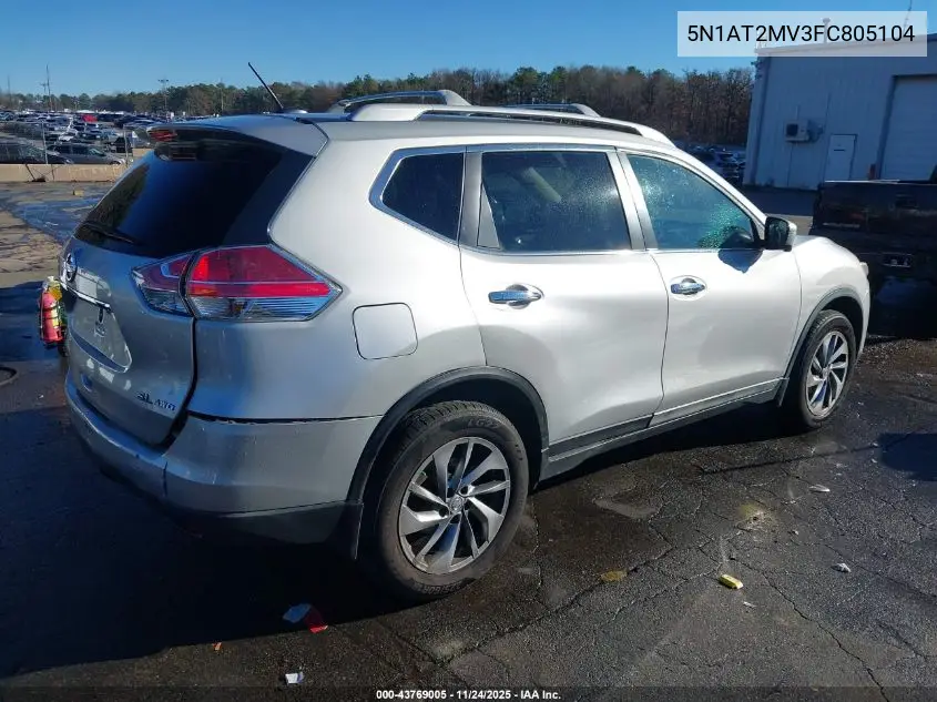 5N1AT2MV3FC805104 2015 Nissan Rogue Sl