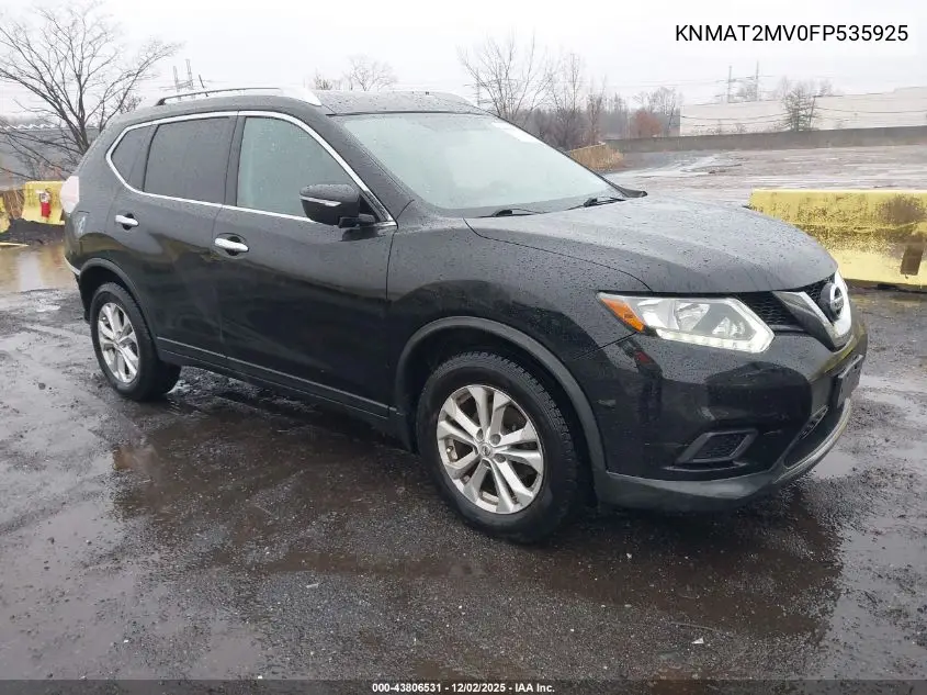 KNMAT2MV0FP535925 2015 Nissan Rogue Sv