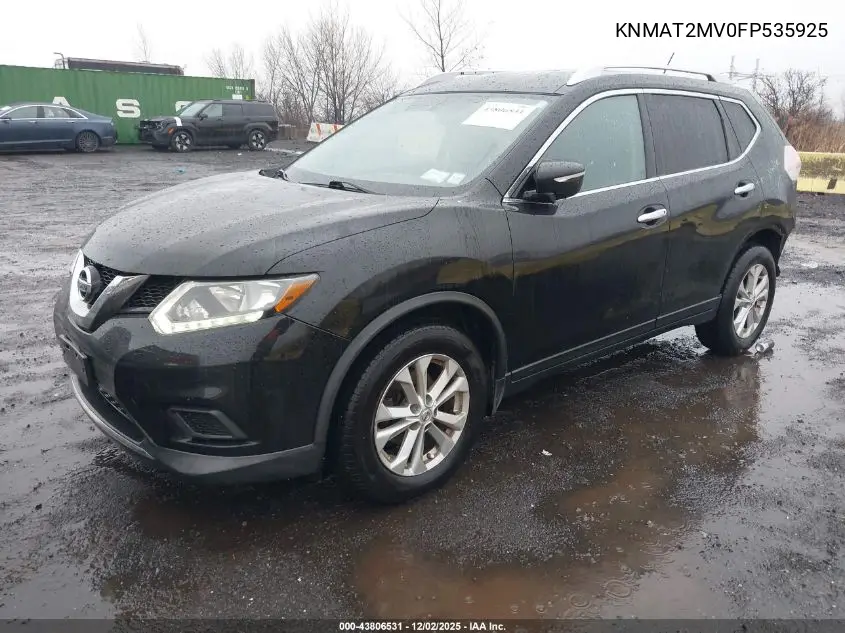KNMAT2MV0FP535925 2015 Nissan Rogue Sv