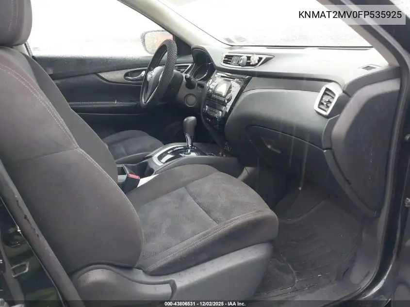 KNMAT2MV0FP535925 2015 Nissan Rogue Sv